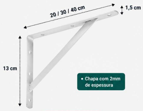 Mão francesa para prateleira